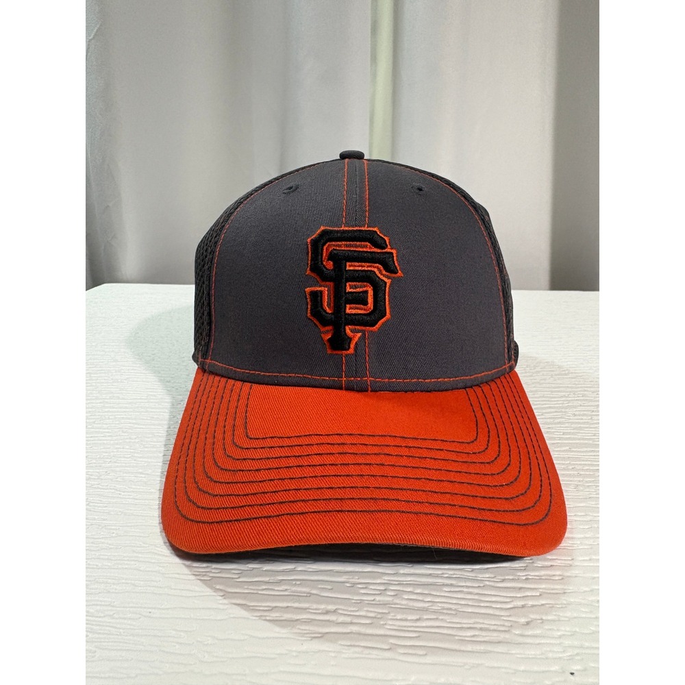 New Era 39THIRTY San Francisco Giants Hat Medium-Large Grey Orange MLB MC0054